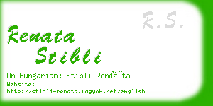 renata stibli business card